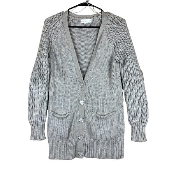 If It Were Me Anthropologie Women Sweater Brown Button Cardigan Wool Blend M - Picture 1 of 14